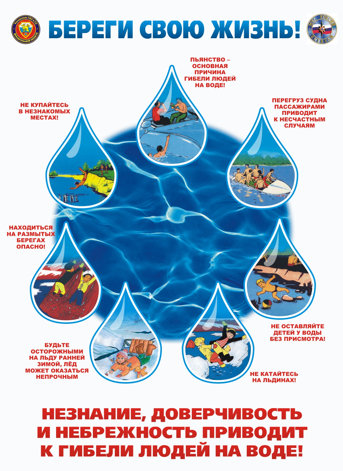 Береги свою жизнь! Незнание, доверчивость и небрежность приводит к&nbsp; ГИБЕЛИ ЛЮДЕЙ НА ВОДЕ!.